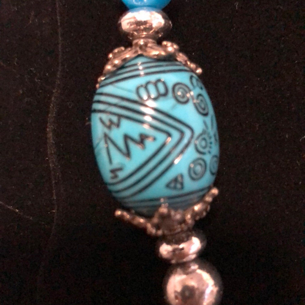 Blue & Silver Necklace - Picture 3 of 6